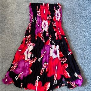 Strapless dress/ swim cover up